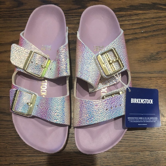 Birkenstock | Shoes | Rare Nib Birkenstock Ombr Pearl Silver Orchid |  Poshmark